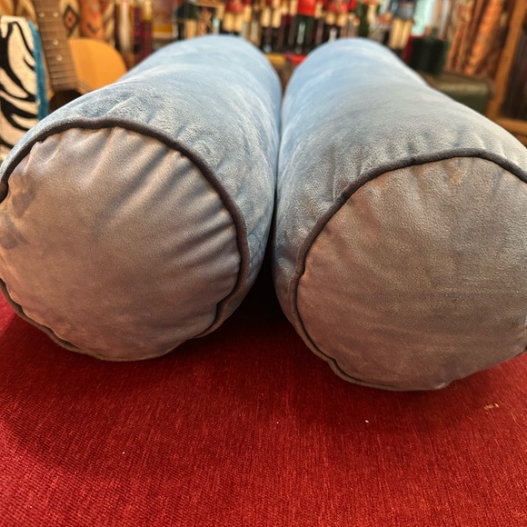Set of 2 Light Blue Bolster Pillows From Pillowfort - Picture 2 of 10